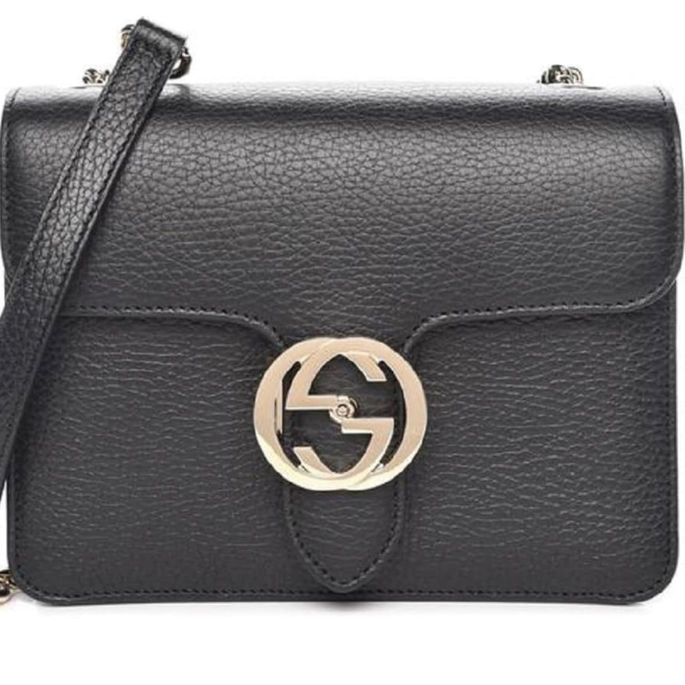 Gucci Interlock crossbody bag with chain